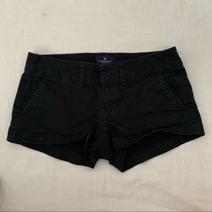 Black American Eagle Shortie Shorts